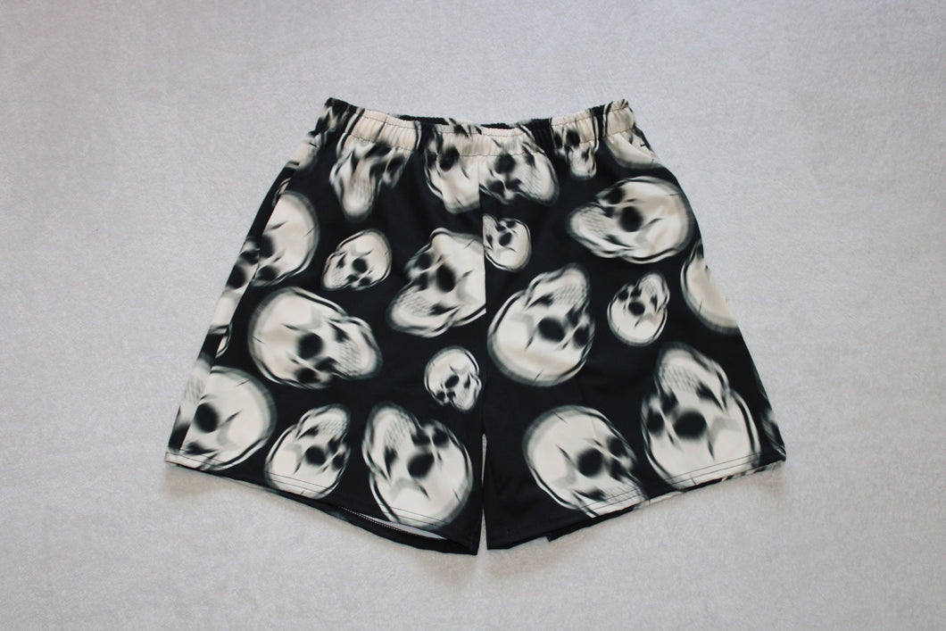 TRILLYYON -  Blurry Skull Shorts