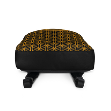Load image into Gallery viewer, TRILLYYON - Black &amp; Gold - Flower Of Life Pocket Backpack