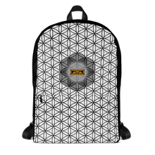Load image into Gallery viewer, TRILLYYON - White &amp; Black - Flower Of Life Pocket Backpack