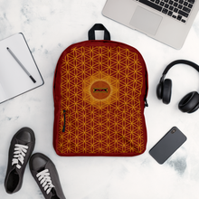 Load image into Gallery viewer, TRILLYYON - Red  - Flower Of Life Pocket Backpack