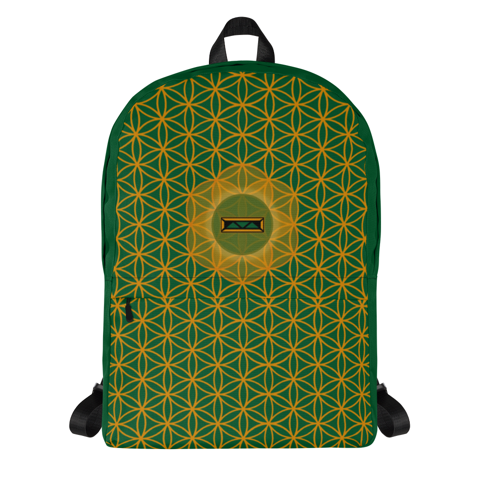 TRILLYYON - Blue  - Flower Of Life Pocket Backpack