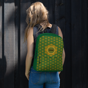 TRILLYYON - Blue  - Flower Of Life Pocket Backpack