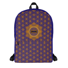 Load image into Gallery viewer, TRILLYYON - Blue  - Flower Of Life Pocket Backpack