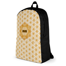 Load image into Gallery viewer, TRILLYYON - White &amp; Gold - Flower Of Life Pocket Backpack
