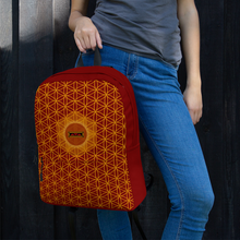 Load image into Gallery viewer, TRILLYYON - Red  - Flower Of Life Pocket Backpack