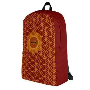 TRILLYYON - Red  - Flower Of Life Pocket Backpack