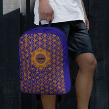 Load image into Gallery viewer, TRILLYYON - Blue  - Flower Of Life Pocket Backpack