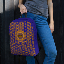Load image into Gallery viewer, TRILLYYON - Blue  - Flower Of Life Pocket Backpack