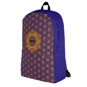 TRILLYYON - Blue  - Flower Of Life Pocket Backpack