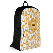 Load image into Gallery viewer, TRILLYYON - White &amp; Gold - Flower Of Life Pocket Backpack