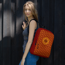 Load image into Gallery viewer, TRILLYYON - Red  - Flower Of Life Pocket Backpack
