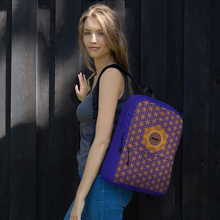 Load image into Gallery viewer, TRILLYYON - Blue  - Flower Of Life Pocket Backpack