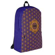 Load image into Gallery viewer, TRILLYYON - Blue  - Flower Of Life Pocket Backpack