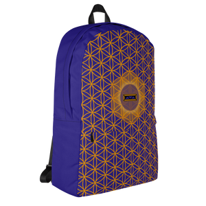 TRILLYYON - Blue  - Flower Of Life Pocket Backpack