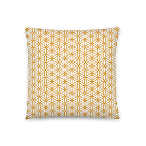 TRILLYYON - White & Gold - Flower Of Life Pillows