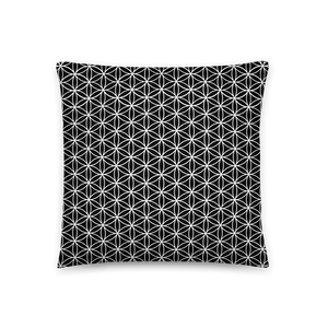 TRILLYYON - Black & White  - Flower Of Life Pillows