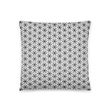 Load image into Gallery viewer, TRILLYYON - White &amp; Black - Flower Of Life Pillows