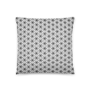 TRILLYYON - White & Black - Flower Of Life Pillows