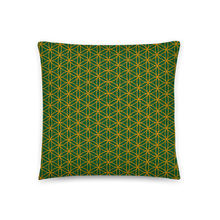 Load image into Gallery viewer, TRILLYYON - Green  - Flower Of Life Pillows