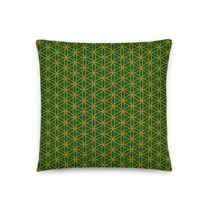 TRILLYYON - Green  - Flower Of Life Pillows