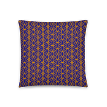 Load image into Gallery viewer, TRILLYYON - Blue  - Flower Of Life Pillows