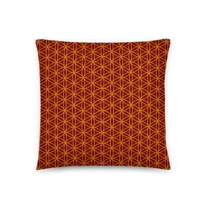 TRILLYYON - Red  - Flower Of Life Pillows