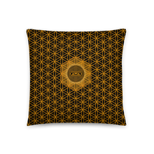 Load image into Gallery viewer, TRILLYYON - Black &amp; Gold - Flower Of Life Pillows