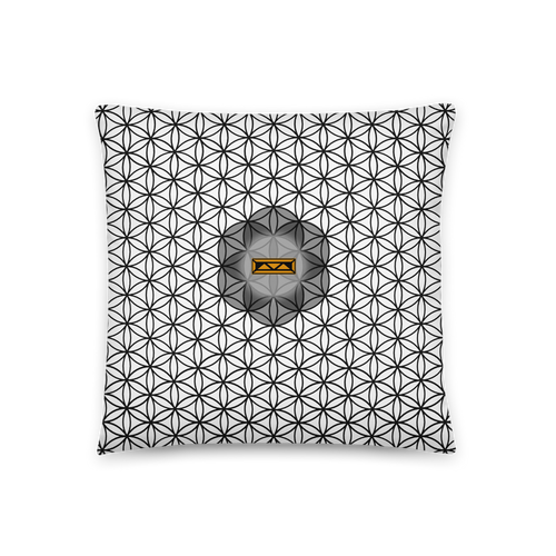 TRILLYYON - White & Black - Flower Of Life Pillows