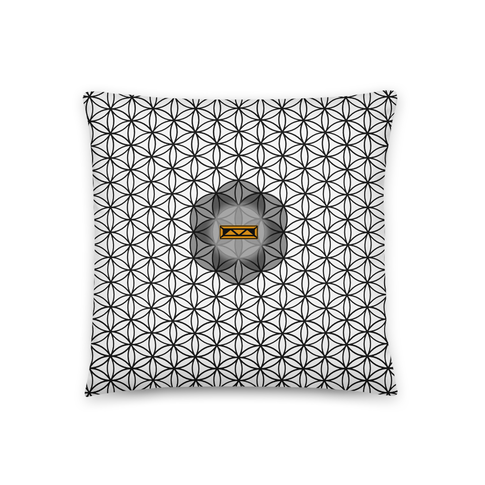 TRILLYYON - White & Black - Flower Of Life Pillows