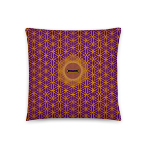 TRILLYYON - Purple  - Flower Of Life Pillows