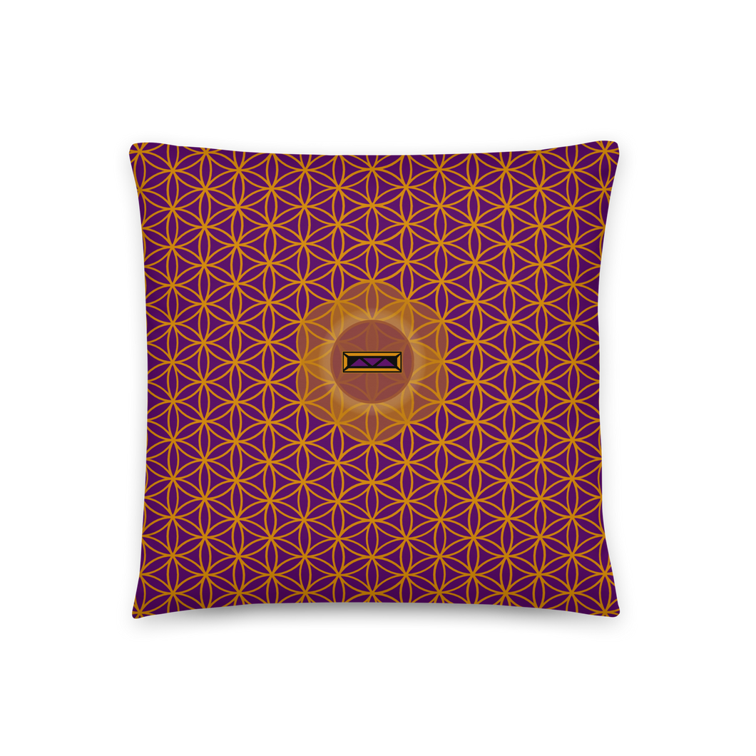 TRILLYYON - Purple  - Flower Of Life Pillows