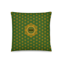 Load image into Gallery viewer, TRILLYYON - Green  - Flower Of Life Pillows