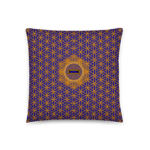 TRILLYYON - Blue  - Flower Of Life Pillows
