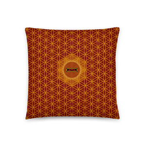 TRILLYYON - Red  - Flower Of Life Pillows
