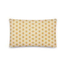 Load image into Gallery viewer, TRILLYYON - White &amp; Gold - Flower Of Life Pillows