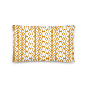 TRILLYYON - White & Gold - Flower Of Life Pillows