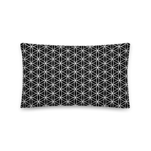 Load image into Gallery viewer, TRILLYYON - Black &amp; White  - Flower Of Life Pillows