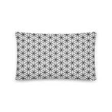 Load image into Gallery viewer, TRILLYYON - White &amp; Black - Flower Of Life Pillows
