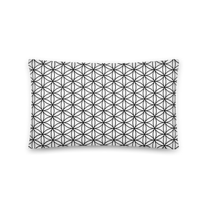 TRILLYYON - White & Black - Flower Of Life Pillows