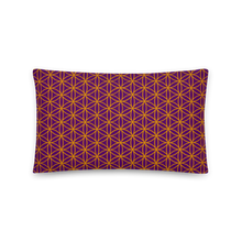 Load image into Gallery viewer, TRILLYYON - Purple  - Flower Of Life Pillows