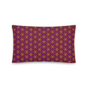 TRILLYYON - Purple  - Flower Of Life Pillows