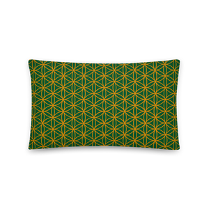 TRILLYYON - Green  - Flower Of Life Pillows
