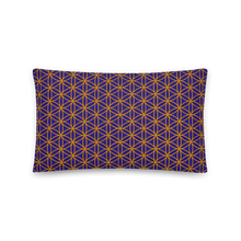 Load image into Gallery viewer, TRILLYYON - Blue  - Flower Of Life Pillows