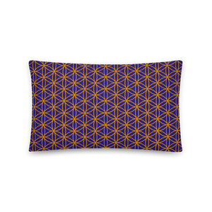 TRILLYYON - Blue  - Flower Of Life Pillows