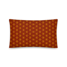 Load image into Gallery viewer, TRILLYYON - Red  - Flower Of Life Pillows