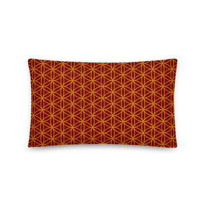 TRILLYYON - Red  - Flower Of Life Pillows