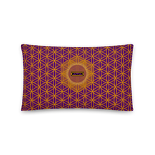 Load image into Gallery viewer, TRILLYYON - Purple  - Flower Of Life Pillows