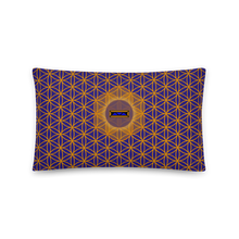 Load image into Gallery viewer, TRILLYYON - Blue  - Flower Of Life Pillows