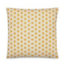 Load image into Gallery viewer, TRILLYYON - White &amp; Gold - Flower Of Life Pillows