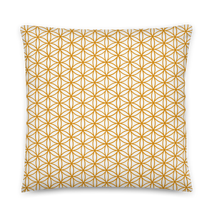 TRILLYYON - White & Gold - Flower Of Life Pillows